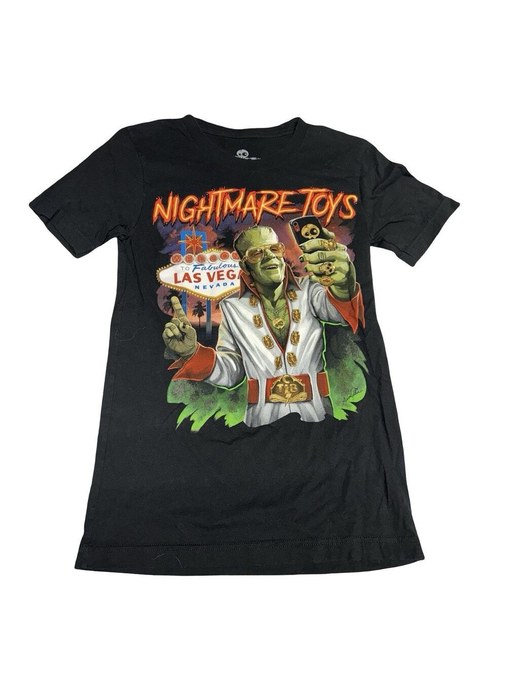 Nightmare Toys Las Vegas Monster Graphic T Shirt Adult XS Black Horror